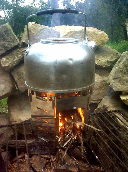 Julian's Honey Stove being put to the test